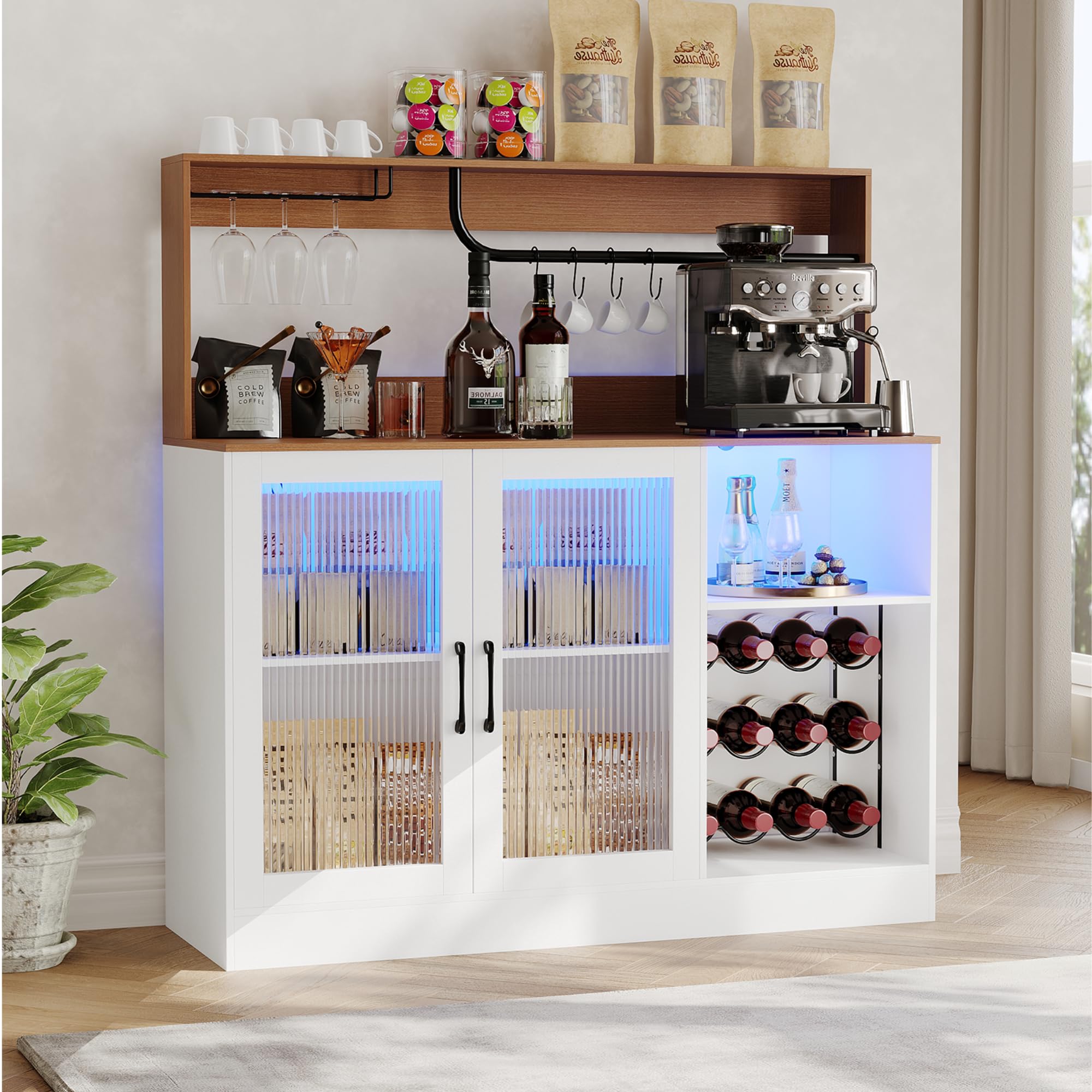 Mueble Bar para Vinos con Luce - Home Bar Setup reseña y precio