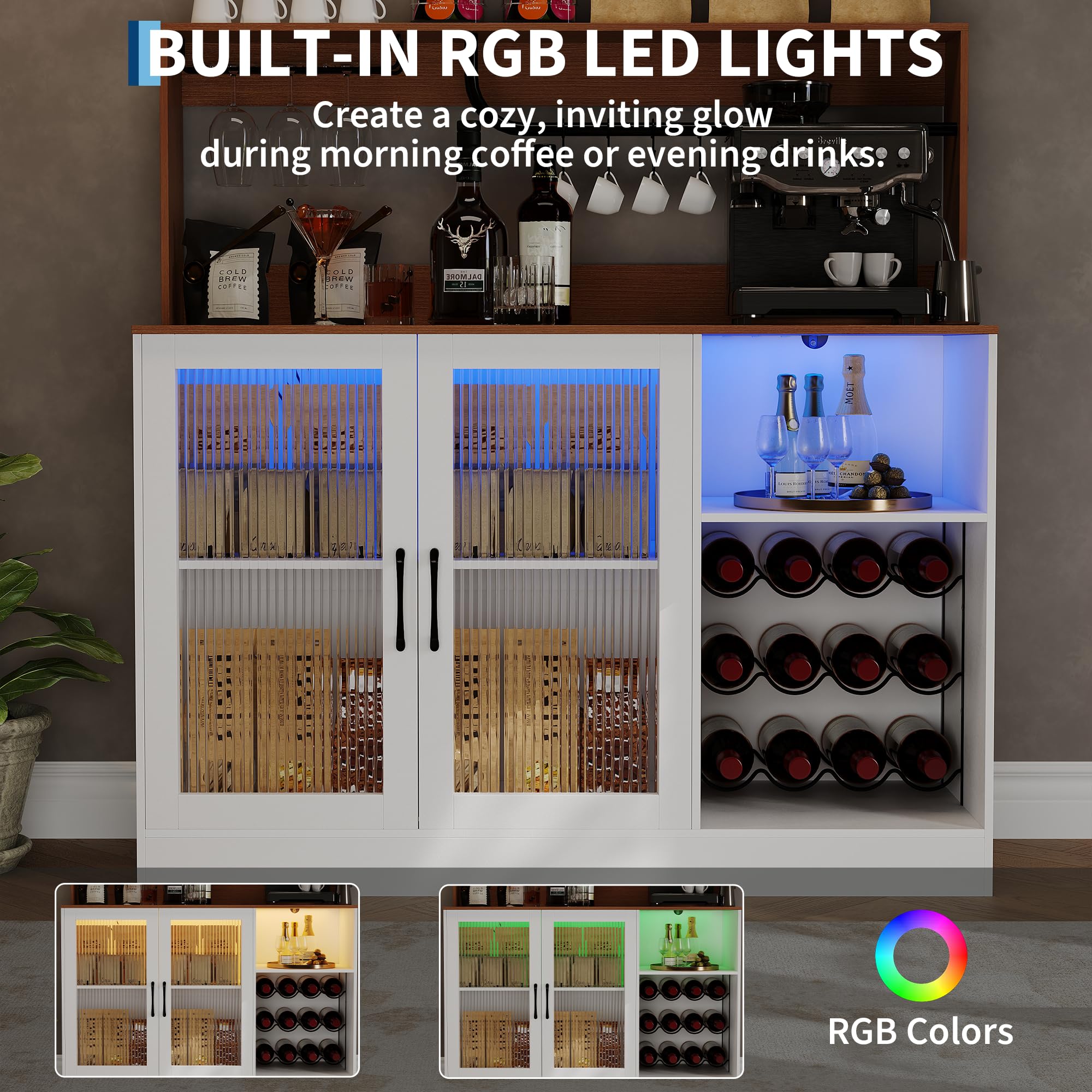 Mueble Bar para Vinos con Luce - Home Bar Setup reseña y precio