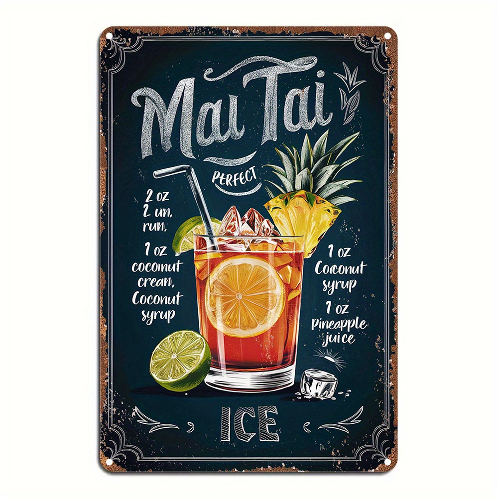 1 pieza de letrero metálico vi - Home Bar Lounge reseña y precio