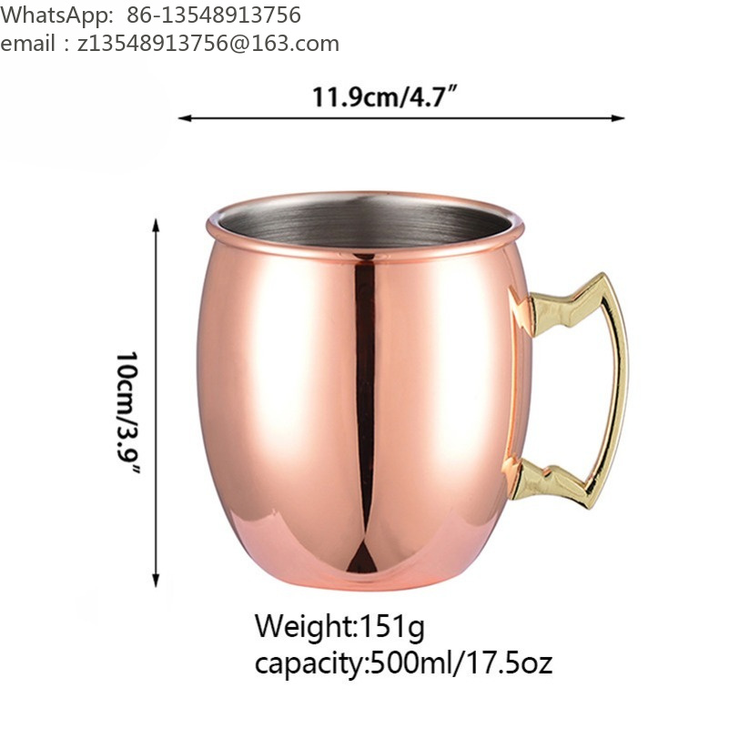 Taza Moscow Mule de Acero Inox - Mule Copper Mug reseña y precio
