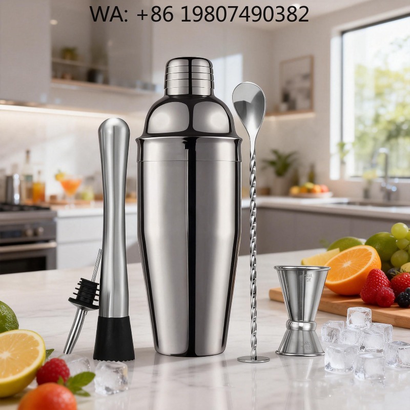 Kit de Coctelería de 5 Piezas  - Boston Shaker Set reseña y precio